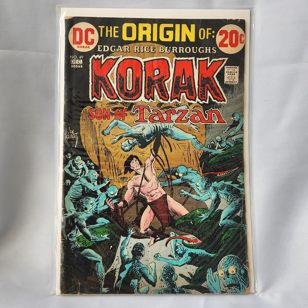 Origin of Korak Son of Tarzan DC Comics #49 Edgar Burroughs Dec‎ 1972 Vintage